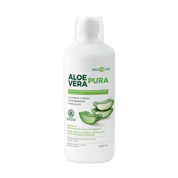 Bios Line Aloe Vera Pura Depurativa Per La Funzionalità Epatica E Digestiva 1 Lt