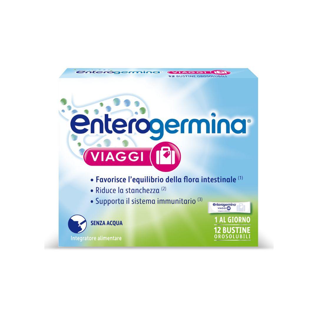 Enterogermina Viaggi Integratore per la Flora Batterica Intestinale 12 Bustine