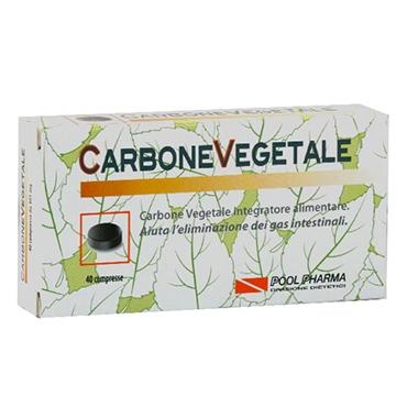 PoolPharma Linea Intestino Sano Carbone Vegetale Integratore 40 Compresse