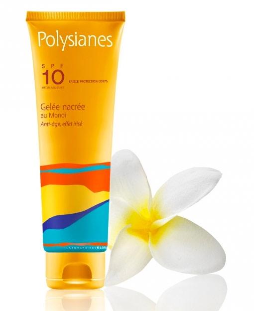 Klorane Polysianes Linea Solare SPF10 Gelee Nacree con Monoi Anti-Age 125 ml