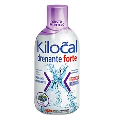 Kilocal Drenante Forte Integratore Alimentare Depurativo Mirtillo 500 ml