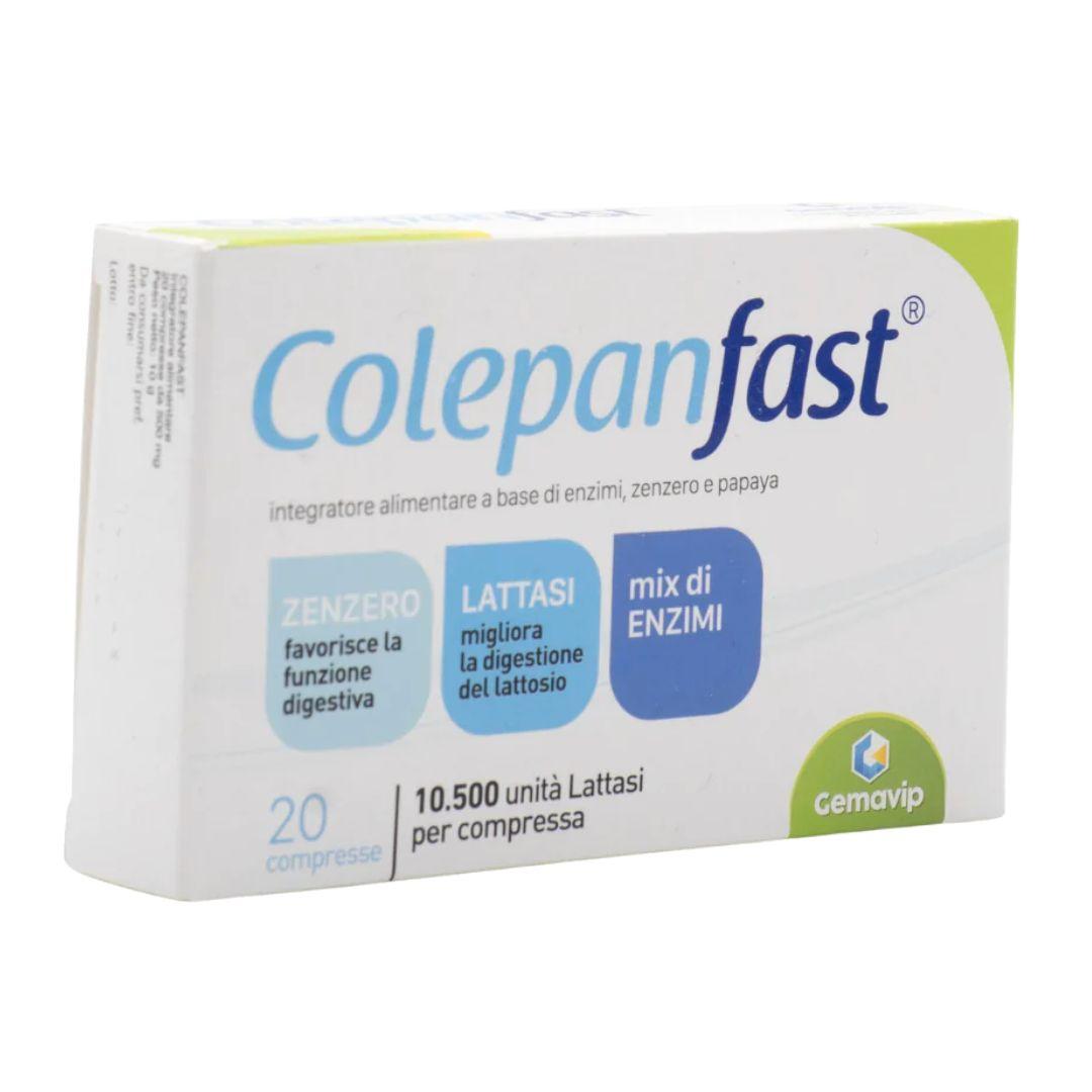 Colepanfast Integratore con Zenzero per la Funzione Digestiva 20 compresse
