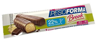 Pesoforma Linea Snack Cioccolato Bianco E Nero 6 Barrette 31 G