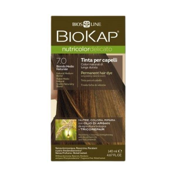 Biokap Nutricolor Delicato Tinta Per Capelli Colore 7.0 Biondo Medio Naturale