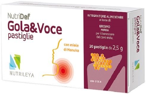 Nutridef Gola Integratore per il Benessere della Gola 20 Pastiglie