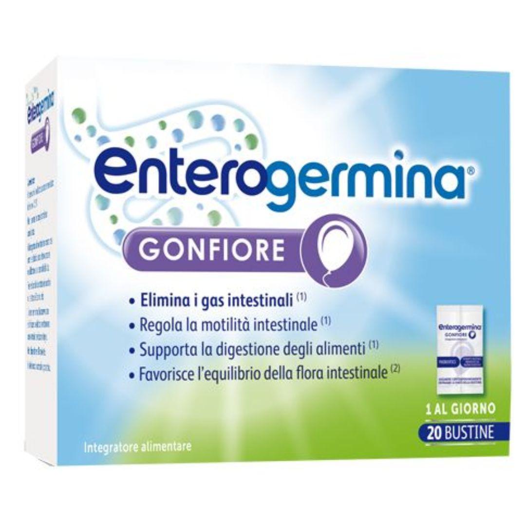 Enterogermina Gonfiore Integratore per la Flora Batterica Intestinale 20 Bustine