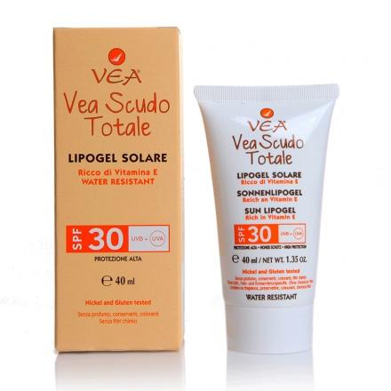 VEA Linea Solare SPF30 Vea Scudo Totale Lipogel Gel Solare Protezione Alta 40 ml