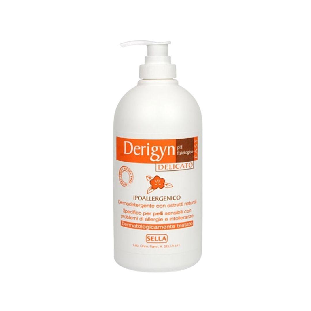 Derigyn Delicato Fast Detergente Intimo Ipoallergenico Estratti Naturali 500ml