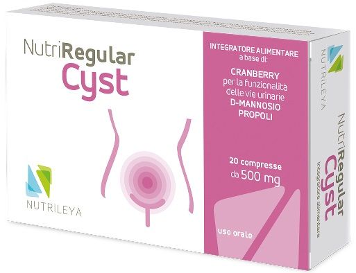 NutriRegular Cyst Integratore per il Benessere delle Vie Urinarie 20 Capsule