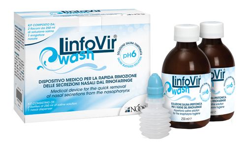 Linfovir Wash Soluzione Per Irrigazione Nasale 2 flaconi da 250 ml
