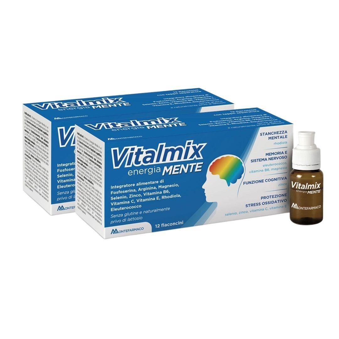 Vitalmix Mente Integratore per la Stanchezza Mentale 2 X 12 flaconcini