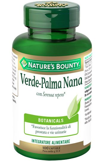 Verde-Palma Nana Integratore Per Le Vie Urinarie 100 Capsule