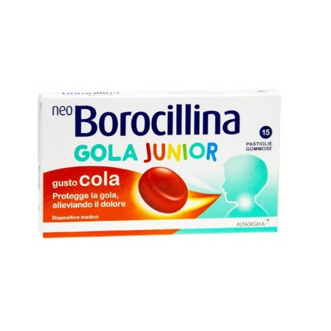 Neoborocillina Gola Junior Protezione Gola Gusto Cola 15 Pastiglie Gommose