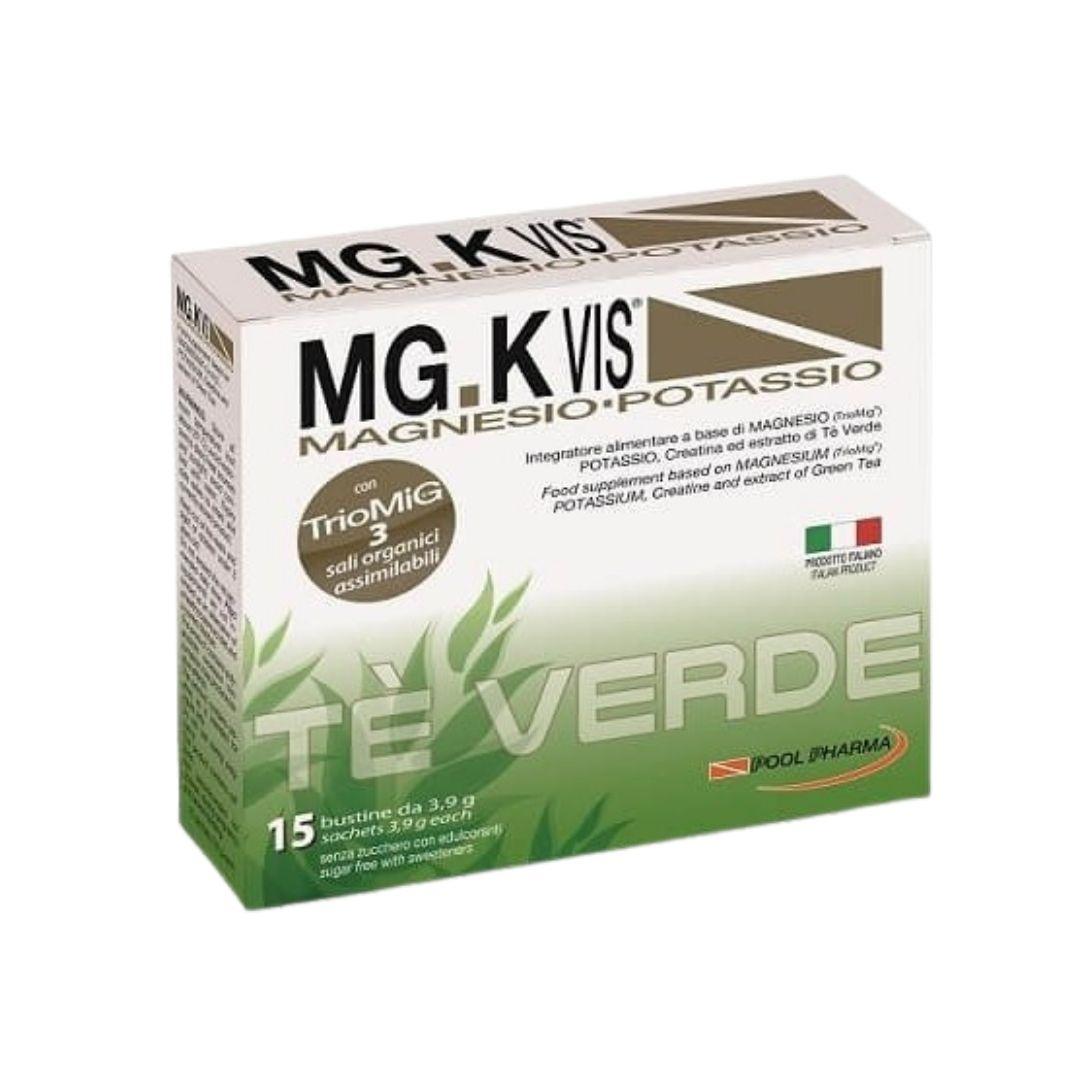 Mgk Vis Te' Verde Integratore di Magnesio e Potassio 15 Bustine