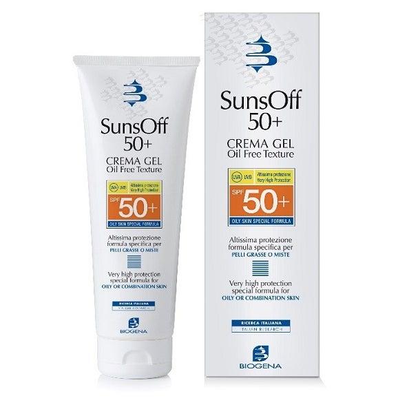 Biogena Suns Off 50+ Crema Solare In Gel SPF 50+ Per Pelli Grasse O Miste 90ml