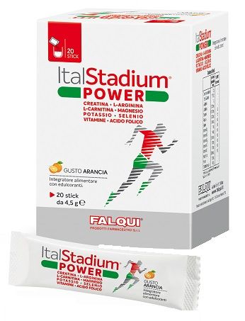 Italstadium Power Integratore Alimentare Gusto Arancia 20 stick