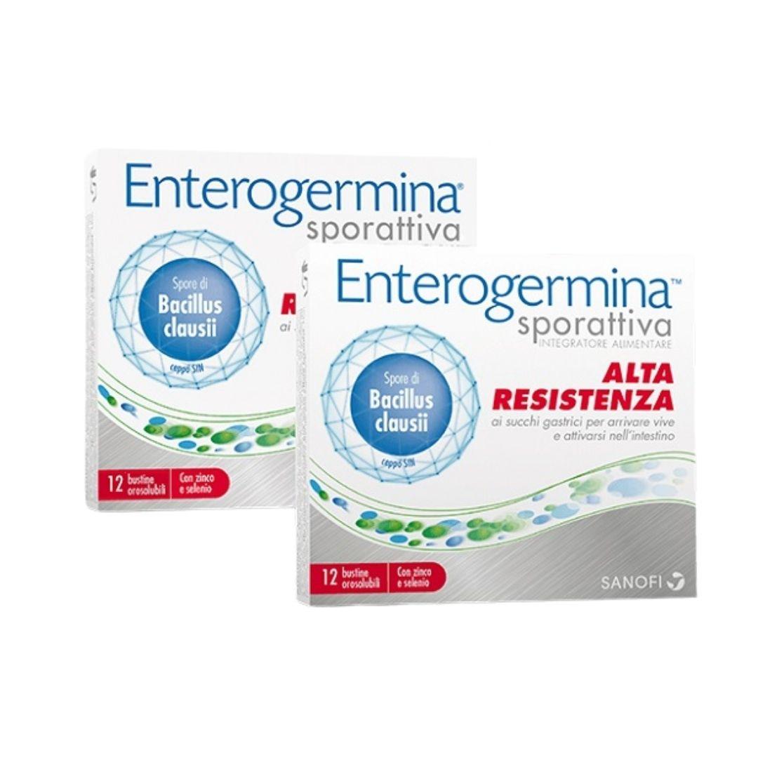 Enterogermina Sporattiva Integratore Flora Batterica 12+12 Buste Orodispersibili