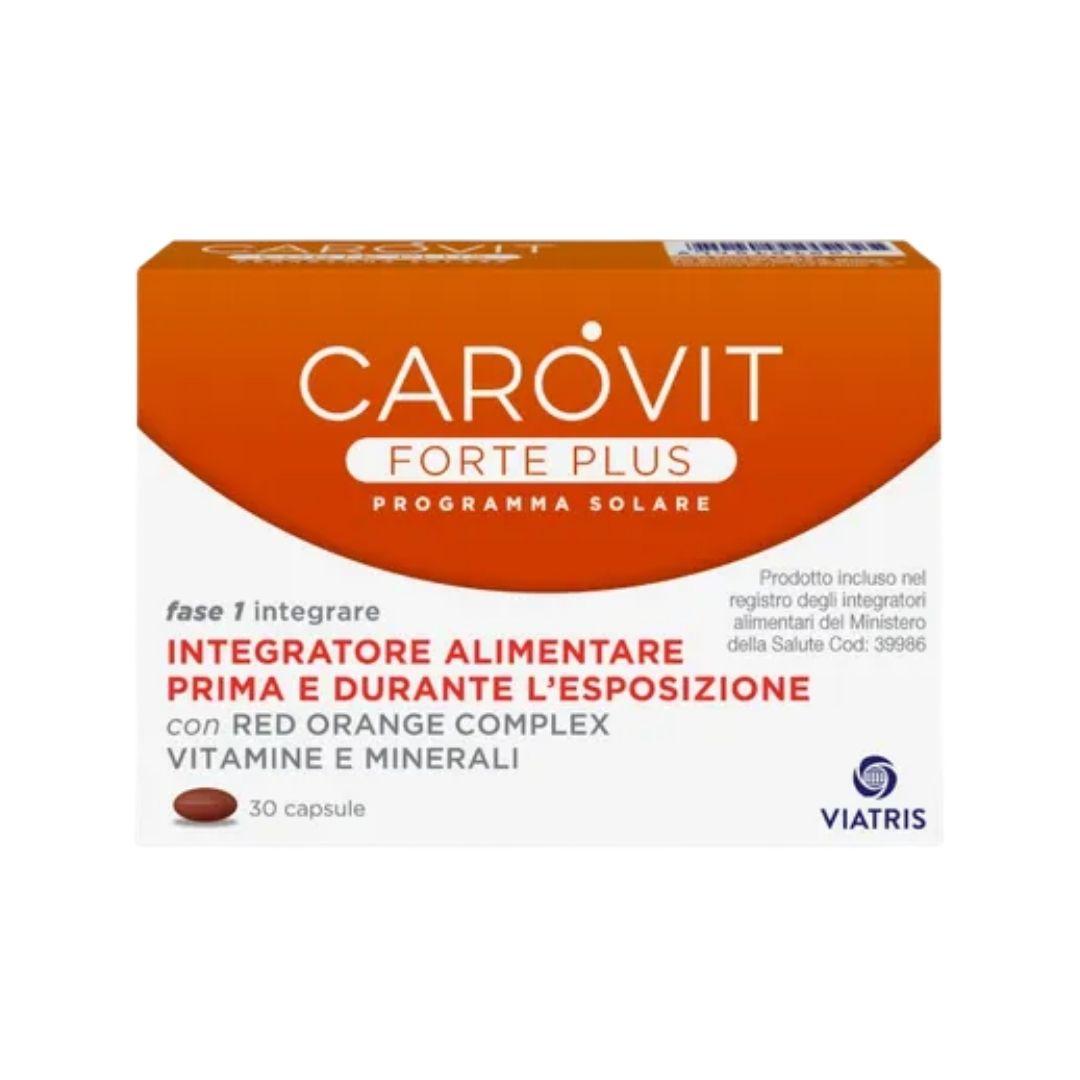 Carovit Forte Plus Integratore Prima e Durante l'Esposizione Solare 30 compresse