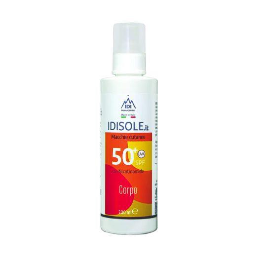 Idisole-IT Protezione Solare Molto Alta SPF50+Spray Corpo Macchie Cutanee 200ml