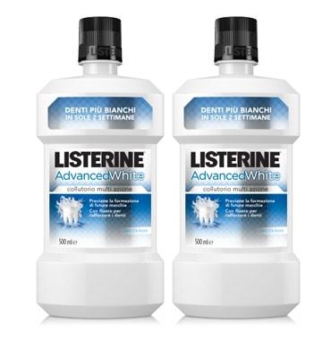 Listerine Advanced White Collutorio 2x500 ml