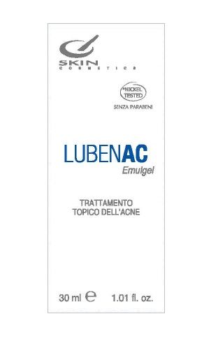 Skin Cosmetics Lubenac Emulgel Trattamento Topico Acne 30 Ml