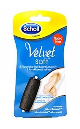 Scholl Linea Pedicure Professionale Velvet Soft Roll Confezione da 2 Ricambi