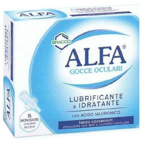 Dompe' Farmaceutici Alfa Gocce Oculari Lubrificanti Monodose 15 Fiale da 0,5 ml