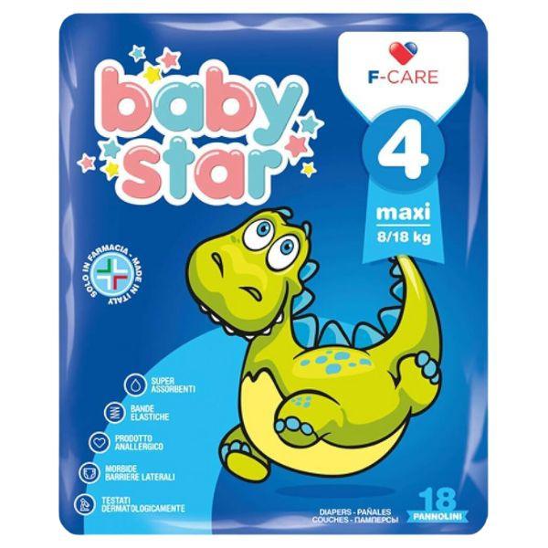 Babystar Pannolini Classic Maxi 8/18 Kg Taglia 4 18 Pezzi