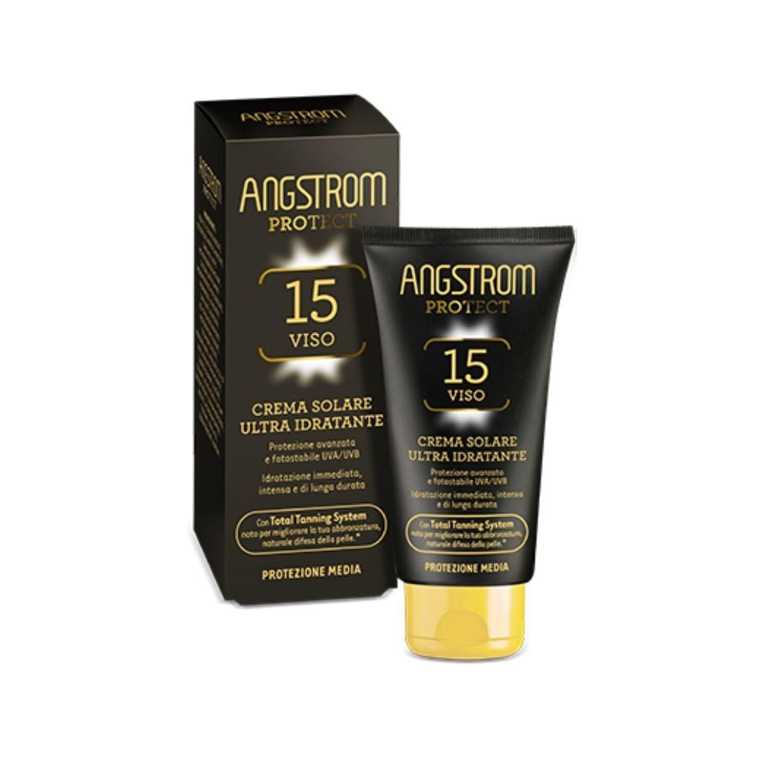Angstrom Crema Solare Viso Ultra Idratante Spf15 Protezione Media 50 ml