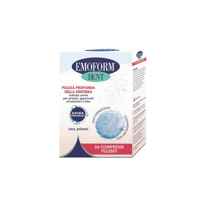 Emoform Dent Compresse Effervescenti Per La Pulizia Della Dentiera 54 Pezzi