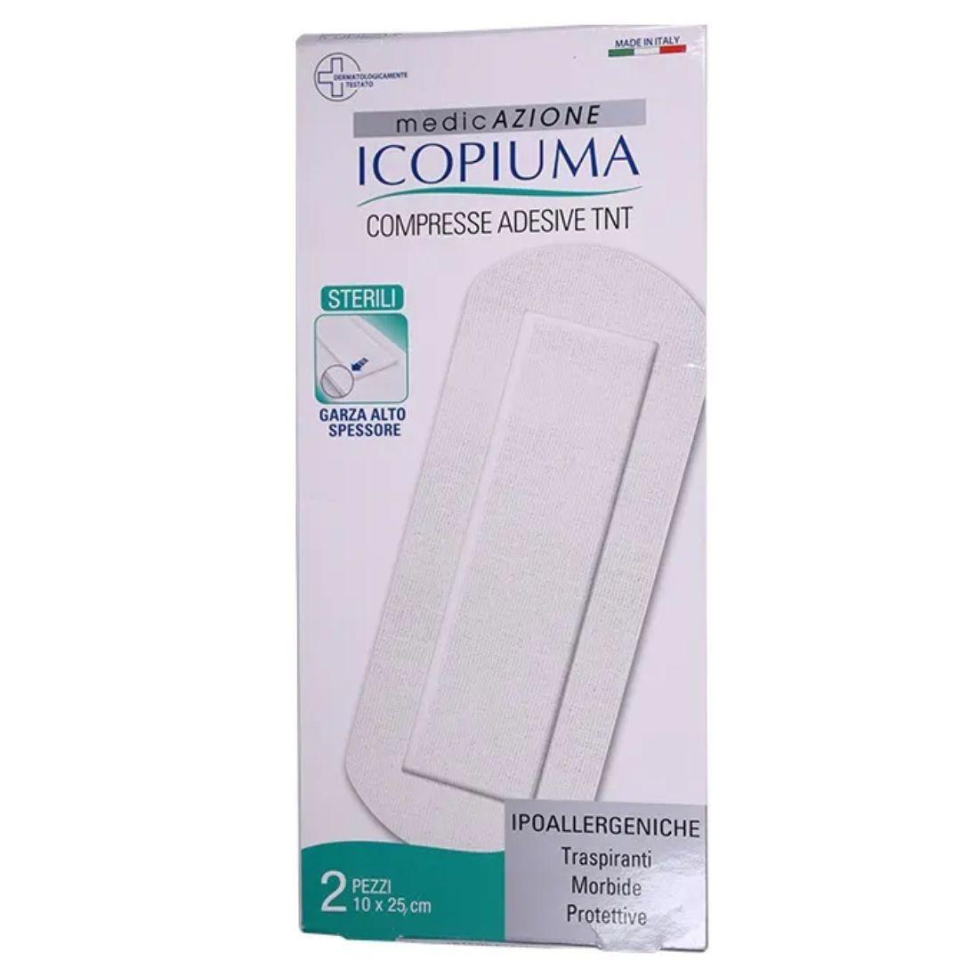 Icopiuma Compresse Adesive Sterili In TNT 10x25 cm 2 Pezzi