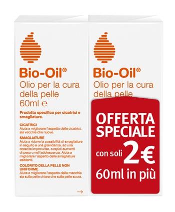 Bio-Oil Olio Dermatologico Idratante Anti-Età Uniformante Rigenerante 2x60 ml