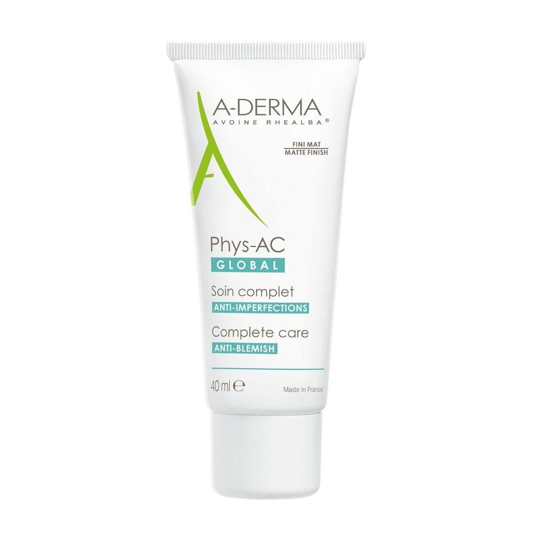 A-Derma Phys-AC Global Trattamento Anti Imperfezioni Crema per Pelli Grasse 40ml