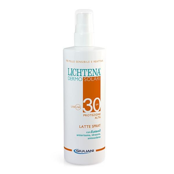 Lichtena Dermosolari SPF30 Latte Spray Pelli Sensibili ed Irritabili 200ml