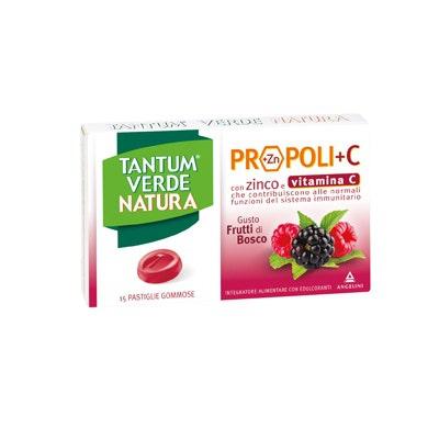 Tantum Verde Natura Frutti di Bosco Integratore Mal di Gola 15 Pastiglie