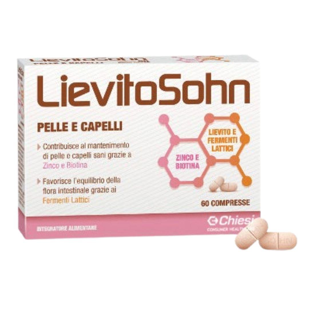 LievitoSohn Pelle e Capelli Integratore Alimentare Senza Glutine 60 Compresse