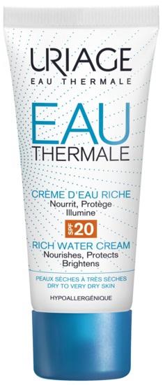 Uriage Eau Thermale Crema Ricca all'Acqua SPF20 Idratante Protettiva 40ml