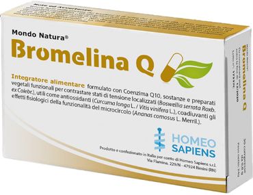 Bromelina Q Mondo Natura Integratore Digestivo 30 compresse