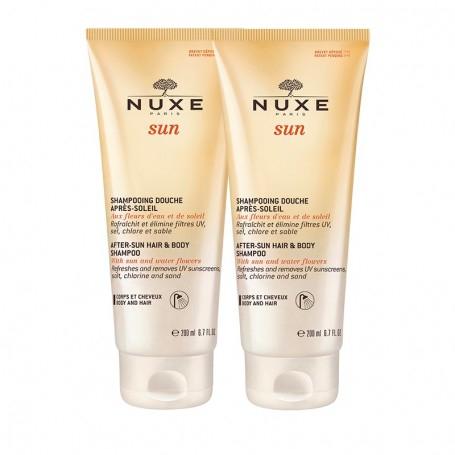 Nuxe Sun Shampoo Doccia Doposole Idratante Viso Corpo Capelli 2 x 200 ml