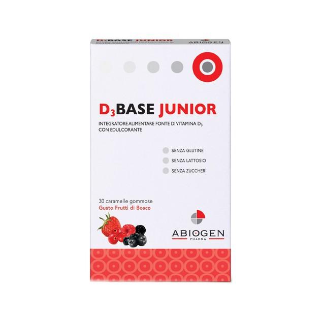 D3 Base Junior Integratore Alimentare 30 Caramelle Gommose Frutti Di Bosco