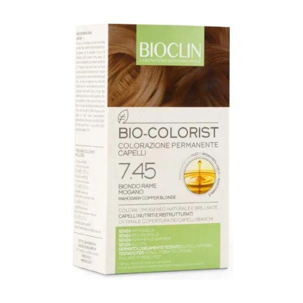 Bioclin Bio-Colorist 7.45 Biondo Rame Mogano Tintura Naturale Capelli