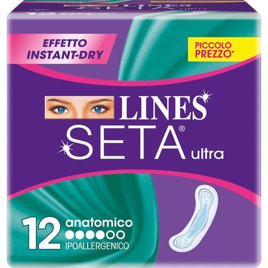 Lines Seta Ultra Assorbente Anatomico 12 Pezzi