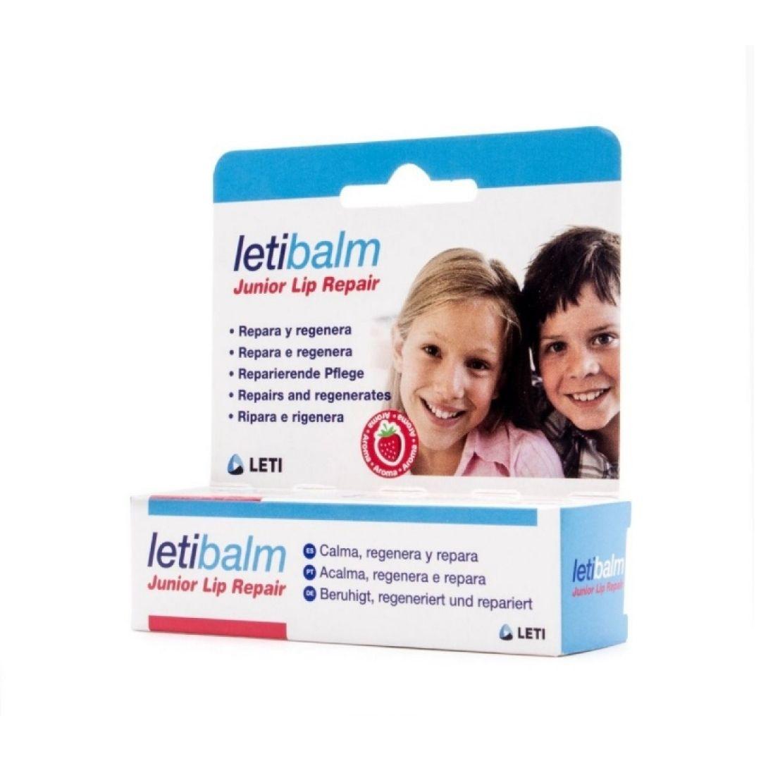 Letibalm Junior Balsamo Labbra per Labbra Screpolate Aroma Fragola 10 ml