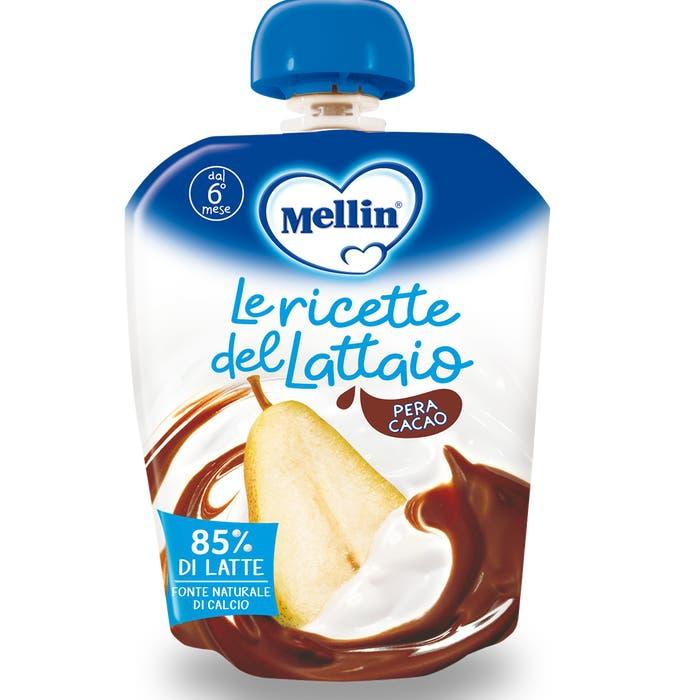 Mellin Pouch Merenda Latte Pera Cacao 85g