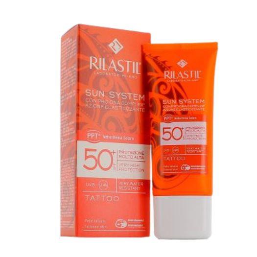 Rilastil Sun System Tattoo SPF 50+ Emulsione Solare Pelle Tatuata 75 ml