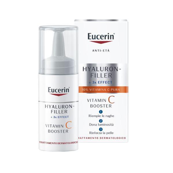 Eucerin Hyaluron-Filler Vitamin C Booster Viso Anti-Età Illuminante 3x8 ml