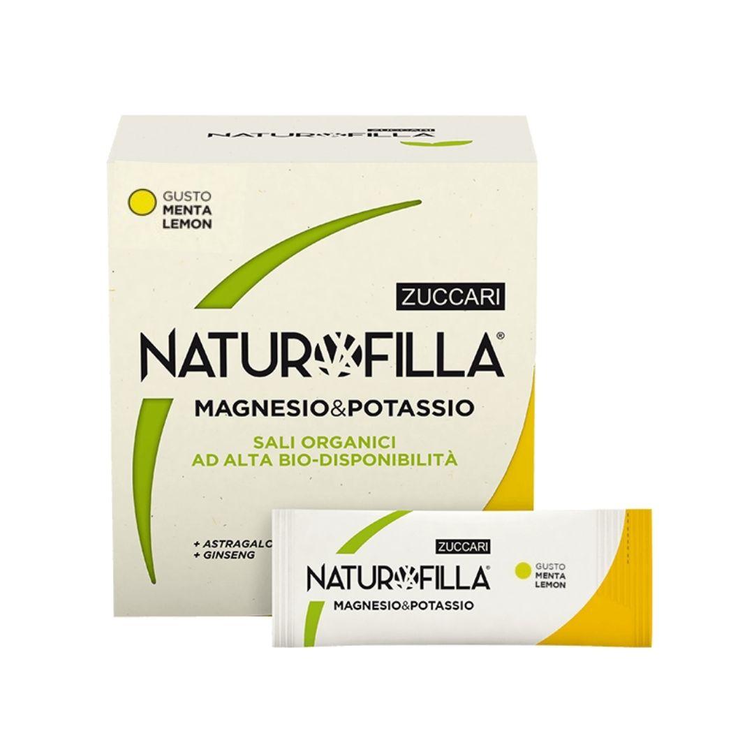 Zuccari Naturofilla Magnesio & Potassio Integratore Alimentare Menta-lemon 14Bus