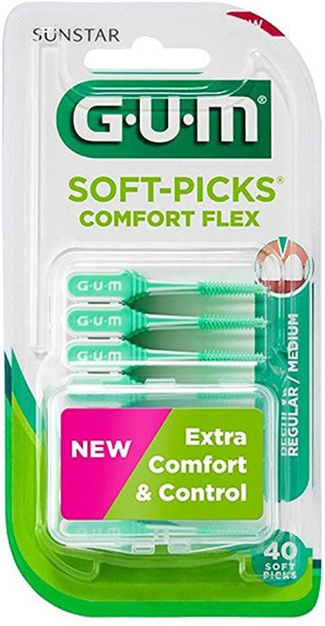 Gum Soft Pick Comfort Flex Scovolino Interdentale 40 Pezzi