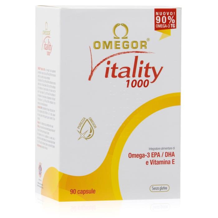 Omegor Vitality 1000 Integratore Omega3 EPA DHA 90 Capsule Molli