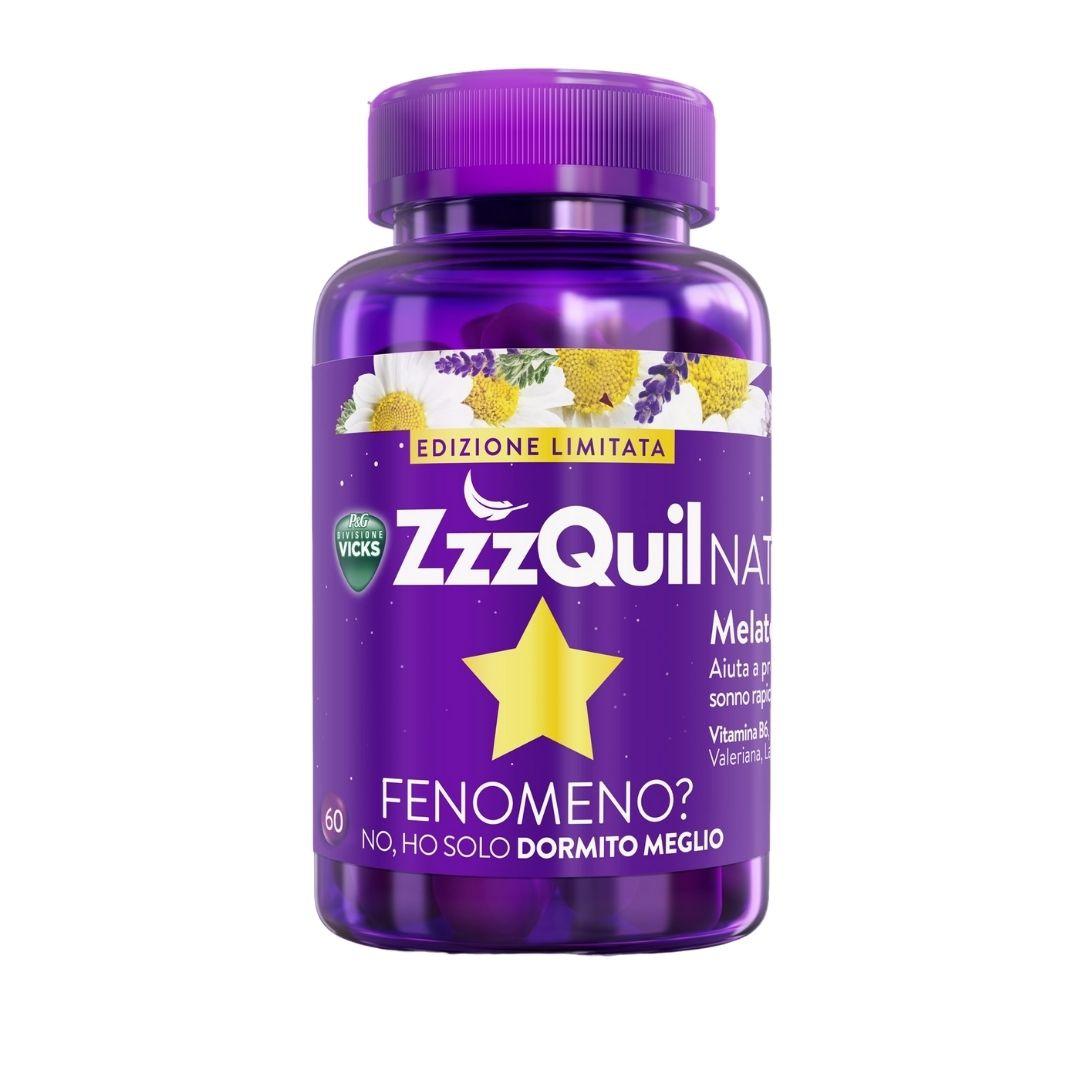 Vicks Zzzquil Natura Integratore per Favorire il Sonno 60 Pastiglie Gommose